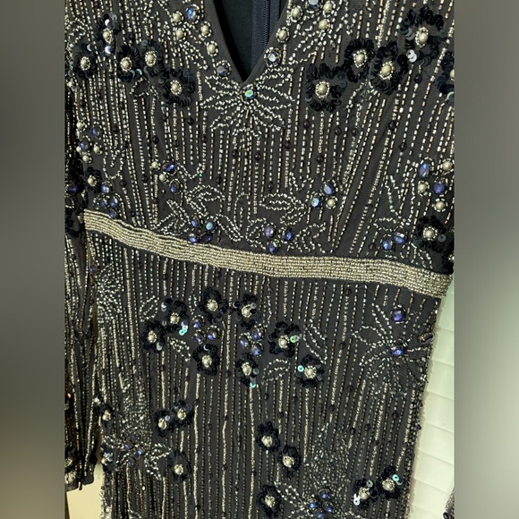 NWT Mac Duggal Sample One Of !! Embellished Long Sleeve Gown 2 - Picture 13 of 16